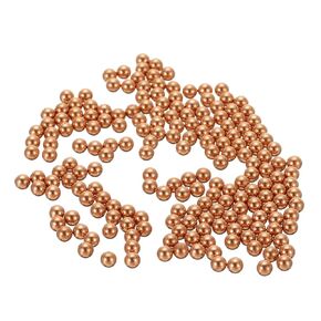 uxcell 200 Pcs Precision Solid Copper Bearing Balls 2.5mm Pure Copper Ball Spheres for Machinery, Automotive, and DIY (T2 Copper)