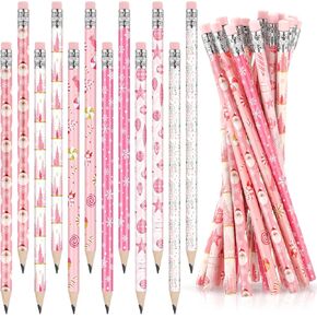 60 Pcs Christmas Pencils with Eraser Xmas Wood Pencils Bulk Christmas Stationery Pencil for Kids Classroom Students Reward School Christmas Party Supplies (Candy Cane)