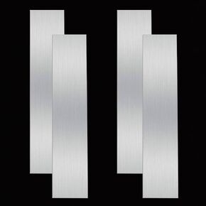 16.5 Inch 304 Stainless Steel Strips,Stainless Steel Trim Strip for Metal Shim or Home Kitchen Stove Wall(16.5"x2"x0.04" Thick) 4 Pcs