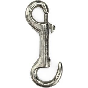 ENKAY - Open Eye Spring Clip, Snap Hook for Ropes, Straps, Chains, Gate Hooks and More (3 1/2")