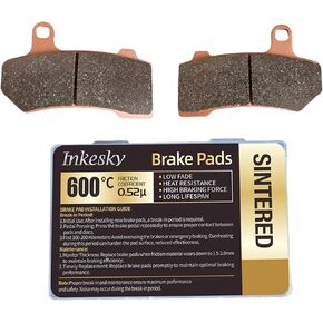 Sintered Brake Pads Compatible with Harley Davidson Touring Family (2008 later+) and V-Rod (2006 later+) for Front & Rear(3 Sets)