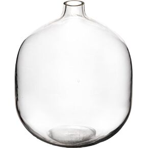 Bloomingville Stout Clear Glass Vase, 7" L x 7" W x 8.25" H