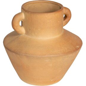 Bloomingville 8.25" H Stoneware Reactive Glaze Finish & Vertical Handles (Each one Will Vary) Vase, Mint