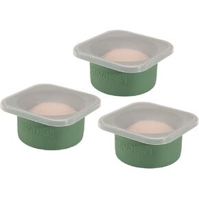 Stackable Silicone Artisan Pizza Dough Proofing Box Proving Containers with Lids pizza making accessories-2 pack-500ml portion (Blue)