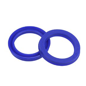 YOKIVE 2 Pcs UHS Radial Shaft Seals, Industry PU Oil Seals for Hydraulic Cylinders (Blue, 32-mm ID x 42-mm OD 6-mm Width)