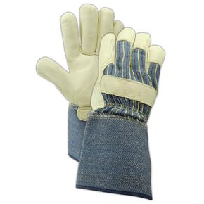 MAGID DuraMaster TG525E Leather Glove, Gauntlet Cuff, Small 24 Pair