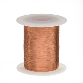 Remington Industries 40SNSP.125 Magnet Wire, Enameled Copper Wire Wound, 40 AWG, 2 oz., 4152' Length, 0.0034" Diameter, Natural
