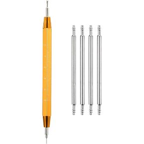 uxcell Watch Spring Bar Pins, 316 Stainless Steel Watch Band Link Pins Spring Bars Repair Tool for Metal Chain Leather Strap