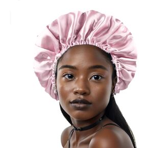 Big Silk Bonnet Satin Bonnet for Sleeping Women Double Layer