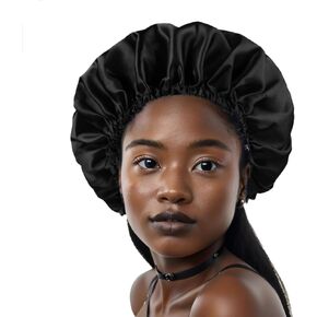 Big Silk Bonnet Satin Bonnet for Sleeping Women Double Layer