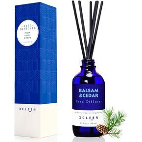 Citrus Scented Reed Diffuser, Orange, Lime & Lemon Oil Reed Diffuser, Real Citrus! Holiday Home Fragrance for Bathroom Office Decor