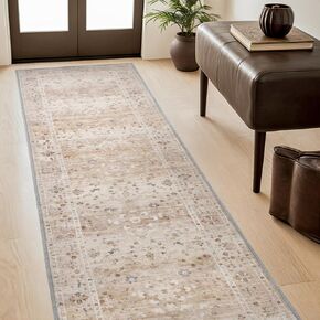 5x7 Area Rugs for Bedroom Non Slip Rug Low Pile Rug Washable Floor Carpet Distressed Printed Area Rug Ultra Soft Rug for Living Room Bedroom Dinning Room Bedside, Green