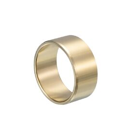 Sleeve Bearing, 1/2" Bore x 5/8" OD x 5/8" Length Cast Brass Self-Lubricating Bushing Plain Shaft Bearings 2 Pack