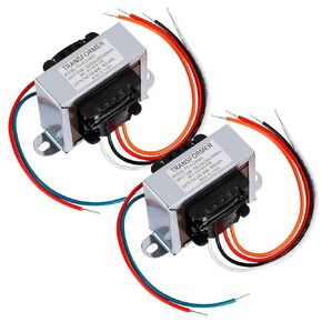 2 Pack 24V 40VA Control Transformer， Primary 120, 208, 240V Secondary 24V Isolation Transformers，24V Transformer with Foot Mount for HVAC Furnace Multi Tap (2)