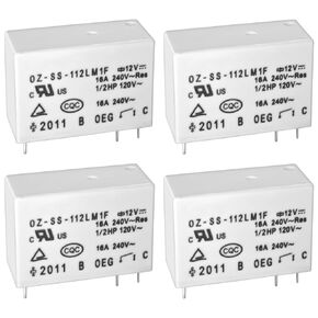 PCB Relay OZ-SS-112LM1F (Pack of 4) - 16A 12V SPST-NO 6 Pins General Purpose Relay