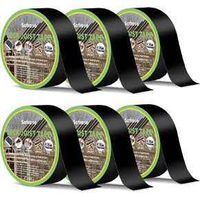 Sofrose Joist Tape for Decking,2" x 50' Deck Joist Tape,Weather Resistant,Waterproof Butyl Joist Tape,Self-Adhesive Flashing Tape for Wood Joists, Decks, Beams, Roof (6 Rolls) in Saudi Arabia