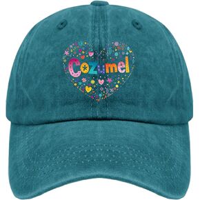 Cozumel Trucker Hat Army Hat Pigment Black Black Hats for Men Gifts for Girlfriends Cycling Cap