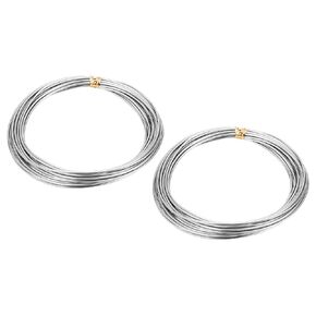 uxcell 2Pcs Zinc Rod, 99.995% High Purity Solid Zinc Bar 1/32"(1mm) Dia 196 7/8"(5000mm) Length Zinc Metal Rod Anode Good Conductivity for Scientific Experiment Research DIY Craft