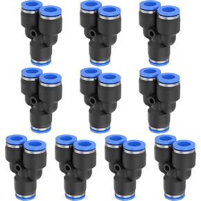 PY10MM OD Blue quick connect fittings quick connect air hose fittings push-to-connect fittings push to connect fittings ptfe tube connector mack truck parts (10 per box)