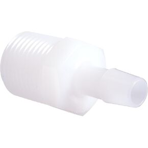 A8-6HDPE تركيب محول البولي إيثيلين عالي الكثافة، 1/2-14 NPT إلى 3/8 بوصة خرطوم بار (عبوة من 10) in Kuwait