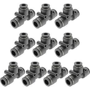 PGE1/2"OD x 5/16"OD Black quick connect fittings quick connect air hose fittings push-to-connect fittings push to connect fittings ptfe tube connector mack truck parts (10 per box)