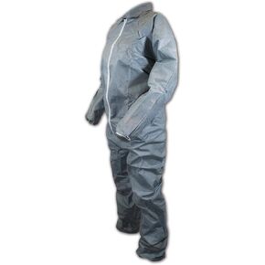 MAGID EconoWear Lite N Kool Plus SMS Fabric Coverall, Disposable, Elastic Cuff, Gray, Medium (Case of 25)