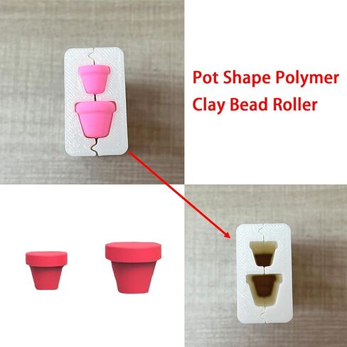 SPANSEE 2 PCS Round Shape Polymer Clay Bead Roller, Bead Maker, Bead Roller Tool, Clay Roller, Modelling Clay Making Tool, Helps You Make Round Shape Beads in 5 Sizes in Saudi Arabia