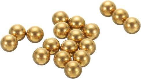 uxcell 100 Pcs Precision Solid Brass Bearing Balls 6mm Industrial Brass Ball Spheres for Machinery, Automotive, and DIY (H62 Brass) in Saudi Arabia