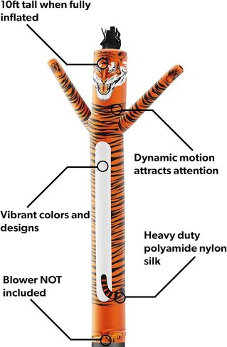 LookOurWay Air Dancers Inflatable Tube Man Attachment - 10 Feet Tall Wacky Waving Inflatable Dancing Tube Guy for Business Promotion (Blower Not Included) - Restaurant and Food Themed - Chef in Saudi Arabia