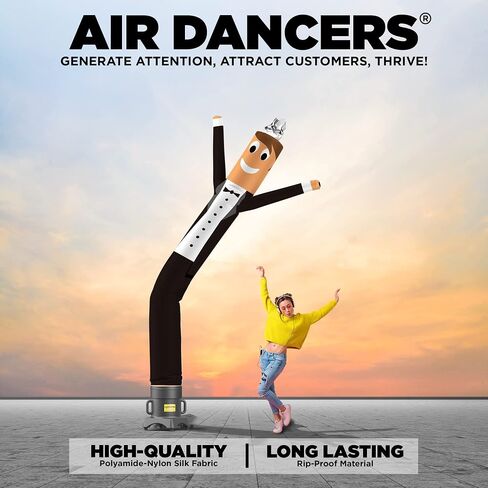 LookOurWay Air Dancers Inflatable Tube Man Attachment - 10 Feet Tall Wacky Waving Inflatable Dancing Tube Guy for Business Promotion (Blower Not Included) - Restaurant and Food Themed - Chef in Saudi Arabia