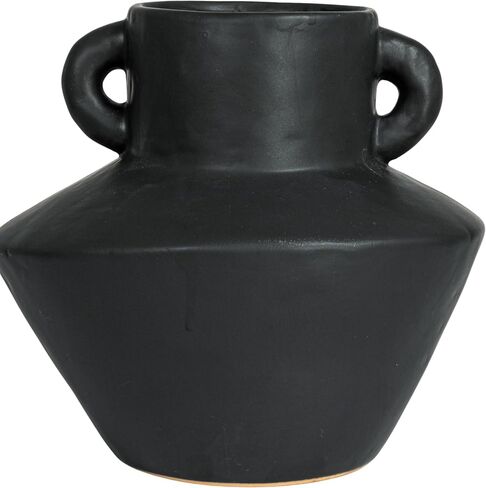 Bloomingville 8.25" H Stoneware Reactive Glaze Finish & Vertical Handles (Each one Will Vary) Vase, Mint in Saudi Arabia