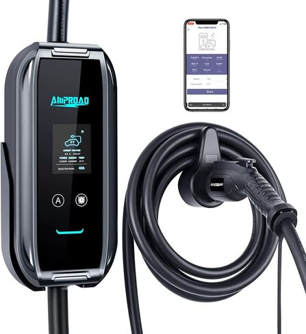 iFlow P7 EV Charger, 32Amp Level 2 for Portable & Wall Charger, WiFi Enabled Adjustable & Universal EVSE(NEMA 14-50 Plug, 23 Ft Cable) in Saudi Arabia