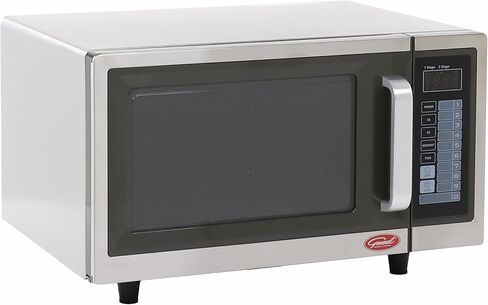 General Foodservice Commercial Microwave with 10 Power Digital Touch Pad Control, Countertop 120V/1000W, 1 cu.ft., Stainless Steel in Saudi Arabia