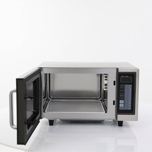 General Foodservice Commercial Microwave with 10 Power Digital Touch Pad Control, Countertop 120V/1000W, 1 cu.ft., Stainless Steel in Saudi Arabia
