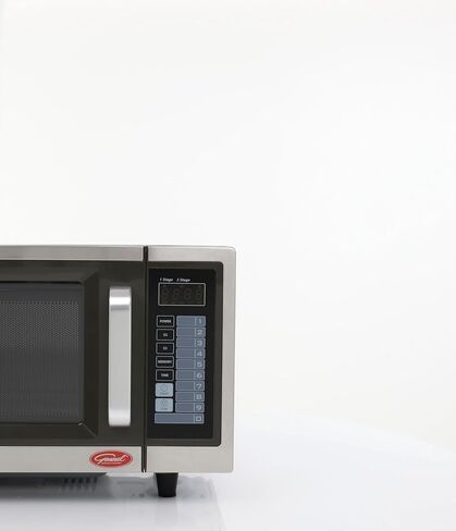 General Foodservice Commercial Microwave with 10 Power Digital Touch Pad Control, Countertop 120V/1000W, 1 cu.ft., Stainless Steel in Saudi Arabia