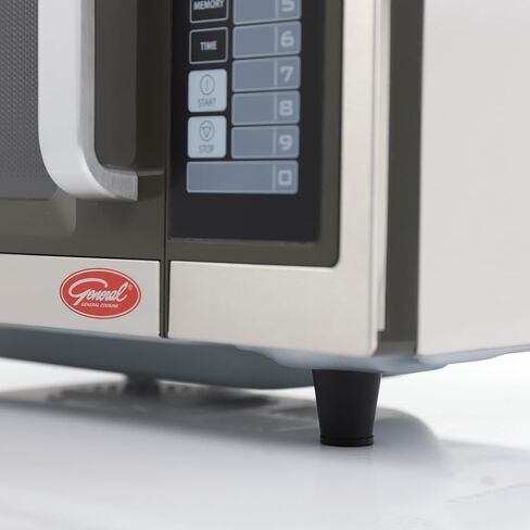 General Foodservice Commercial Microwave with 10 Power Digital Touch Pad Control, Countertop 120V/1000W, 1 cu.ft., Stainless Steel in Saudi Arabia
