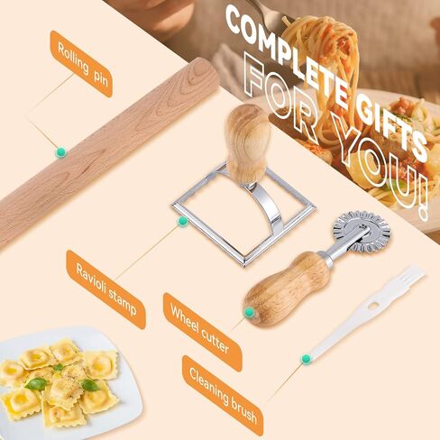 مرفق المعكرونة لخلاط كيتشن ايد 3 في 1 ملحقات صانع المعكرونة بما في ذلك قطاعة المعكرونة الأسباغيتي وقاطعة فيتوتشيني مع 2 قاطعة طوابع رافيولي و1 فرشاة تنظيف و1 دبوس دوار in Kuwait