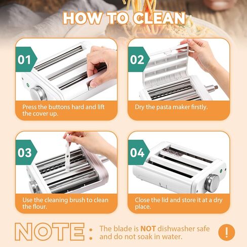 مرفق المعكرونة لخلاط كيتشن ايد 3 في 1 ملحقات صانع المعكرونة بما في ذلك قطاعة المعكرونة الأسباغيتي وقاطعة فيتوتشيني مع 2 قاطعة طوابع رافيولي و1 فرشاة تنظيف و1 دبوس دوار in Kuwait