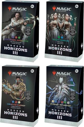 Magic: The Gathering Modern Horizons 3 Commander Deck - Creative Energy (100-Card Deck, 2-Card Collector Booster Sample Pack + Accessories) in Kuwait