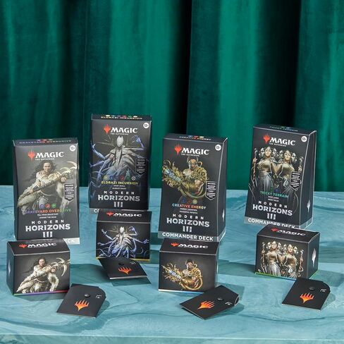 Magic: The Gathering Modern Horizons 3 Commander Deck - Creative Energy (100-Card Deck, 2-Card Collector Booster Sample Pack + Accessories) in Kuwait