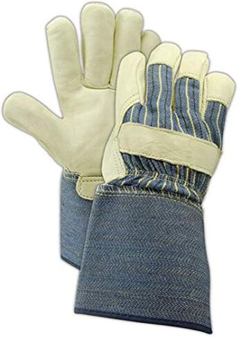 MAGID DuraMaster TG525E Leather Glove, Gauntlet Cuff, Small 24 Pair in Kuwait