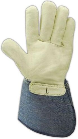 MAGID DuraMaster TG525E Leather Glove, Gauntlet Cuff, Small 24 Pair in Kuwait