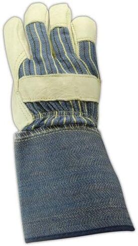 MAGID DuraMaster TG525E Leather Glove, Gauntlet Cuff, Small 24 Pair in Kuwait