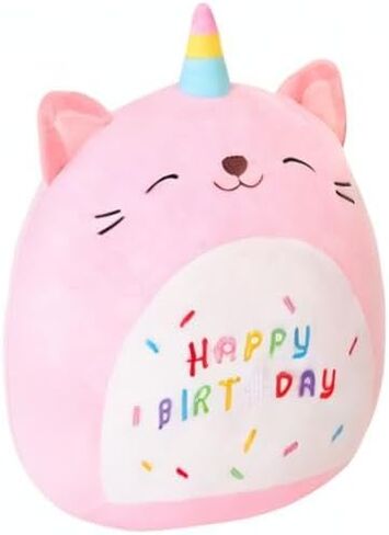 SQEQE Unicorn Cat Plush Kawaii Birthday Cat Plushies Pillow Cat Stuffed Animal Toy Soft Plushie Doll Gifts for Kids Decor(Caticorn, 8 Inch) in Kuwait
