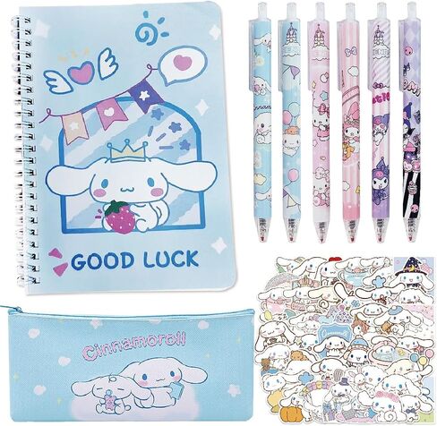 Cute School Supplies Set, Back to School Gift for Girls Includes Theme Journal Pencil Cas Ballpoint Pen Stickers in Saudi Arabia