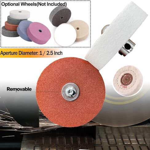 100W Bench Grinder 7 Speed Adjustable Table Top Grinder Polisher Bench Grinding Tool for Sharpening and Polishing 3Inch Wheels(Double sander set) in Kuwait