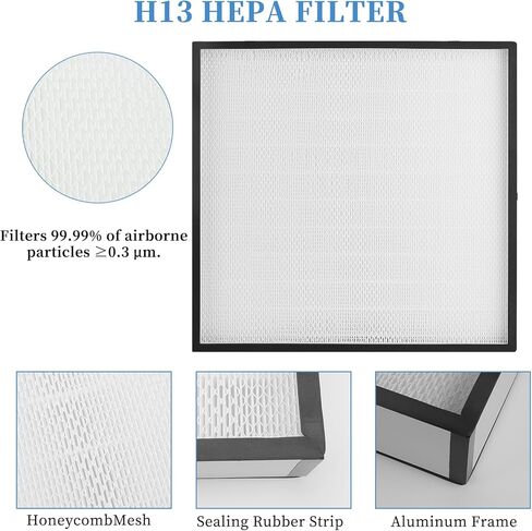 Vertical Laminar Flow-Hood Fan-Filter-Unit Yzzwer - FFU HEPA Filters for Class 100/ISO 5 Cleanliness in Clean Mycology and Mushroom Room 23.6" x 23.6" x 29" Working Area 110V in Kuwait