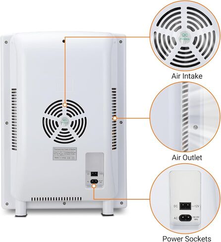 25 L Incubator, Portable Reptile Science Laboratory Incubator, Temperature Controlled 10°C-60°C for Small Reptiles, Cooling and Heating Digital Incubator, Incubator 12V/110V（White） in Saudi Arabia
