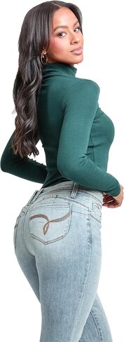 بنطال جينز Wannabettabutt نسائي متوسط ​​الارتفاع من YMI in Saudi Arabia