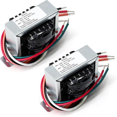 24V Transformer Furnace HVAC Replacement for Supco SXT105, Jard 4031F, Packard PF42440, White-Rodgers 90-T40F3, Honeywell AT140A1018, Primary 120, 208, 240V Secondary 24V, 2 Pack in Kuwait